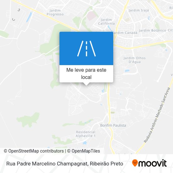 Rua Padre Marcelino Champagnat mapa