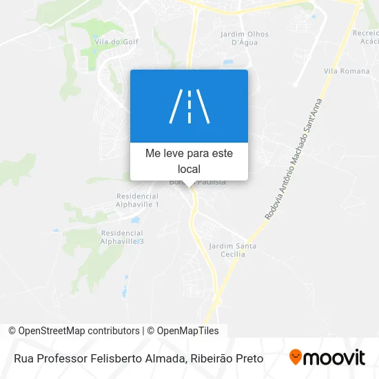 Rua Professor Felisberto Almada mapa