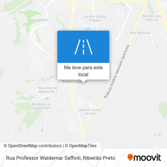 Rua Professor Waldemar Saffioti mapa