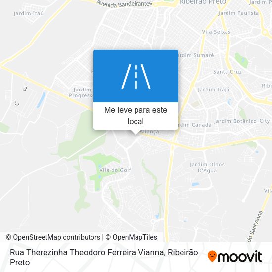 Rua Therezinha Theodoro Ferreira Vianna mapa