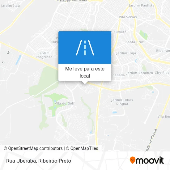 Rua Uberaba mapa