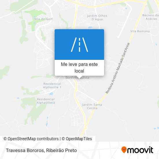 Travessa Bororos mapa