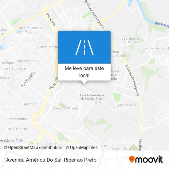 Avenida América Do Sul mapa