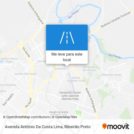 Avenida Antônio Da Costa Lima mapa