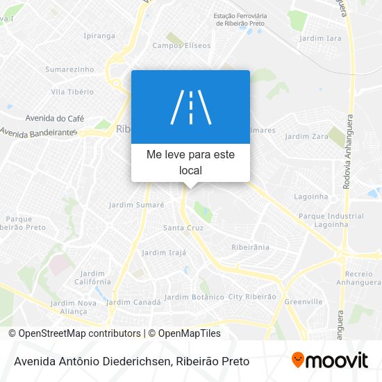 Avenida Antônio Diederichsen mapa