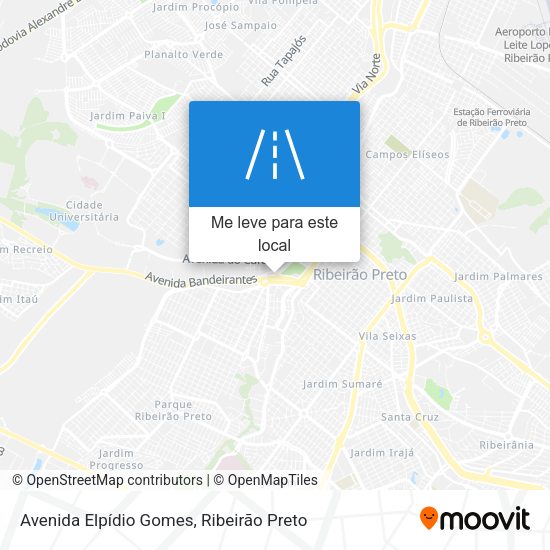 Avenida Elpídio Gomes mapa