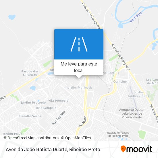 Avenida João Batista Duarte mapa