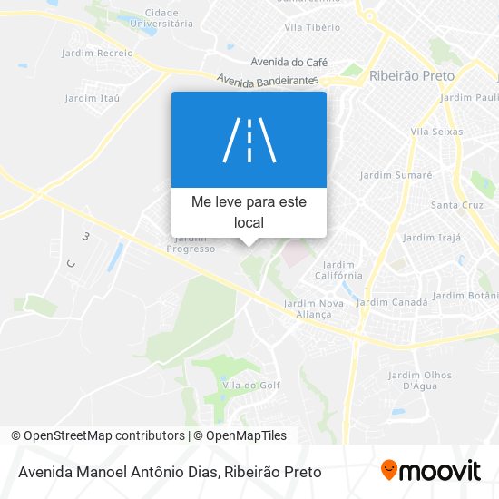 Avenida Manoel Antônio Dias mapa