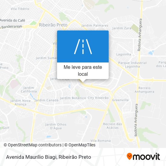 Avenida Maurílio Biagi mapa