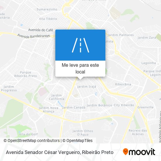 Avenida Senador César Vergueiro mapa