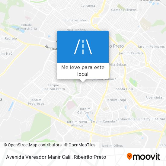 Avenida Vereador Manir Calil mapa