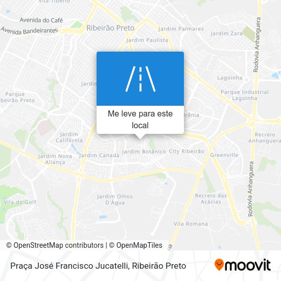 Praça José Francisco Jucatelli mapa