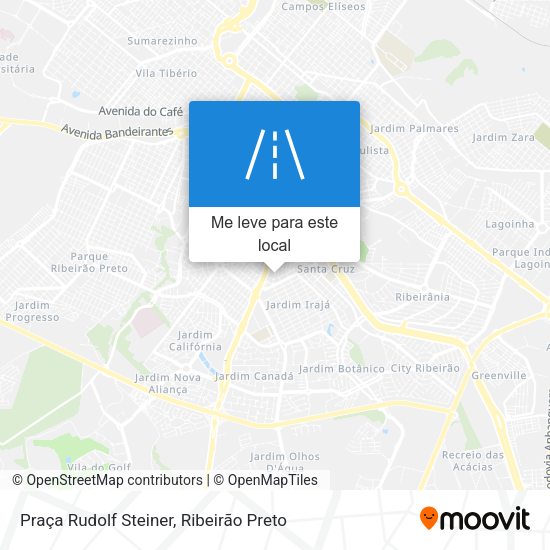 Praça Rudolf Steiner mapa