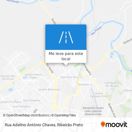 Rua Adelino Antônio Chaves mapa