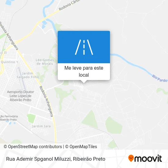 Rua Ademir Spganol Miluzzi mapa