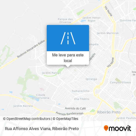 Rua Affonso Alves Viana mapa
