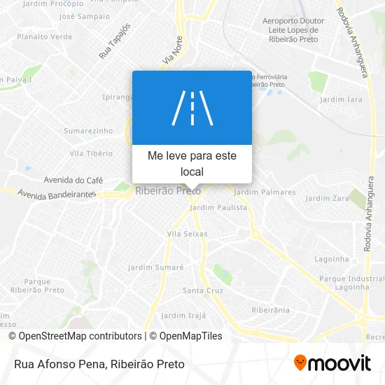 Rua Afonso Pena mapa
