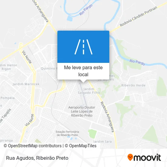 Rua Agudos mapa