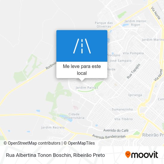 Rua Albertina Tonon Boschin mapa