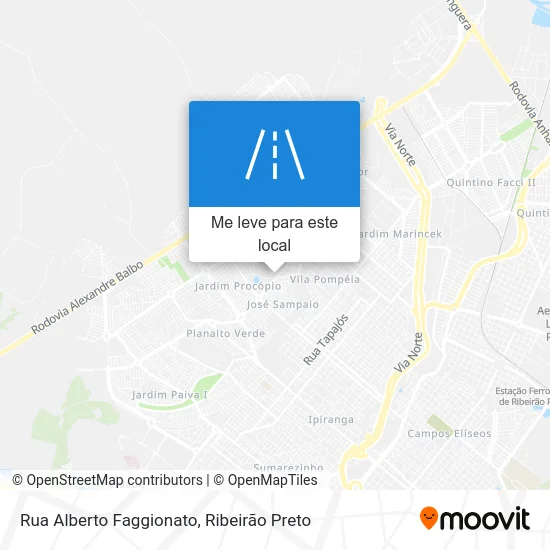 Rua Alberto Faggionato mapa