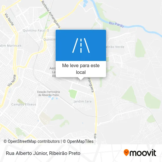 Rua Alberto Júnior mapa