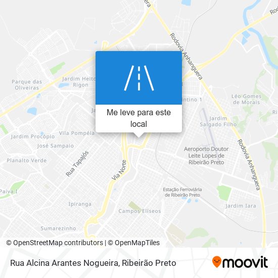 Rua Alcina Arantes Nogueira mapa
