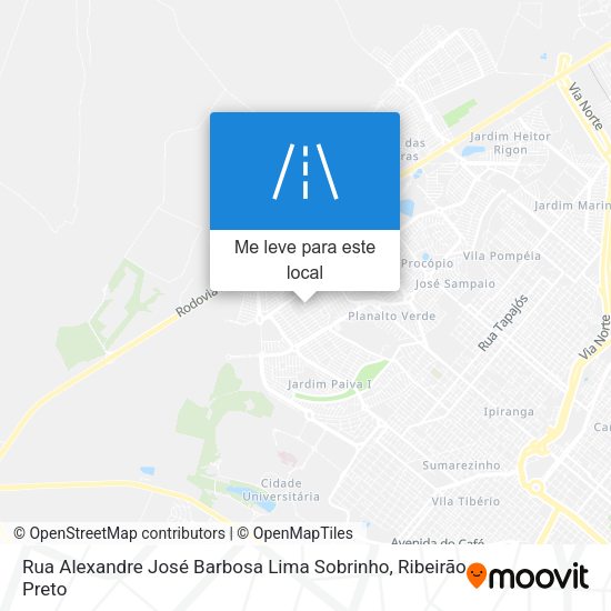 Rua Alexandre José Barbosa Lima Sobrinho mapa