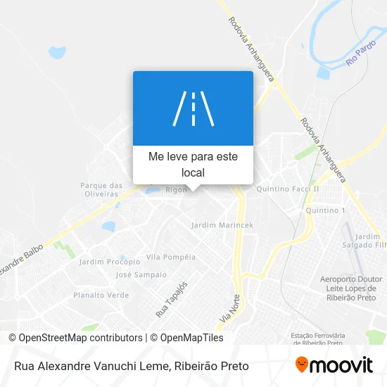 Rua Alexandre Vanuchi Leme mapa