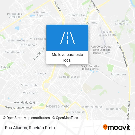 Rua Aliados mapa
