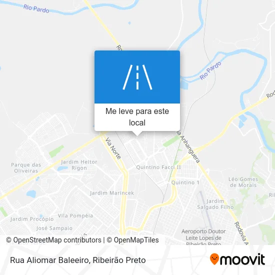 Rua Aliomar Baleeiro mapa