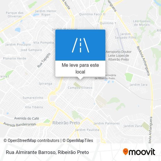 Rua Almirante Barroso mapa