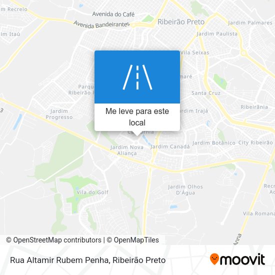 Rua Altamir Rubem Penha mapa