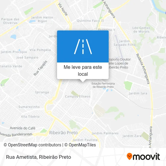 Rua Ametista mapa
