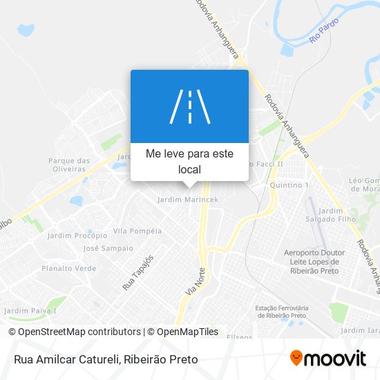 Rua Amilcar Catureli mapa