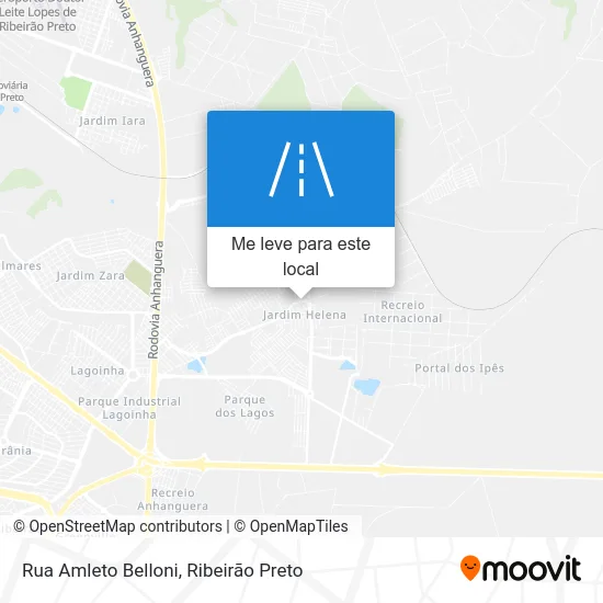 Rua Amleto Belloni mapa