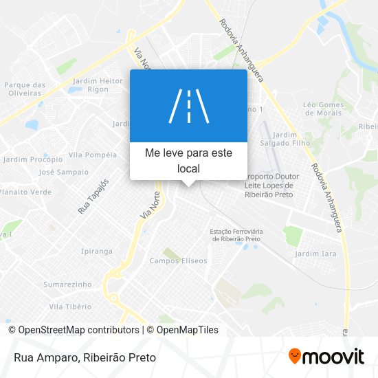 Rua Amparo mapa
