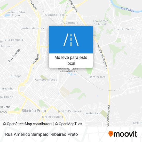 Rua Américo Sampaio mapa
