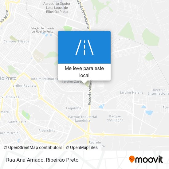Rua Ana Amado mapa