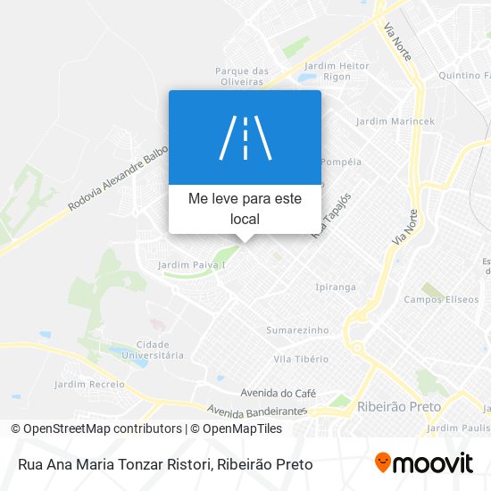 Rua Ana Maria Tonzar Ristori mapa