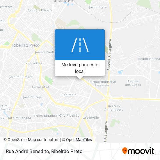 Rua André Benedito mapa