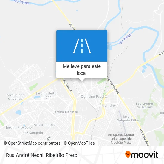 Rua André Nechi mapa