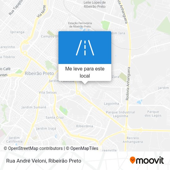 Rua André Veloni mapa
