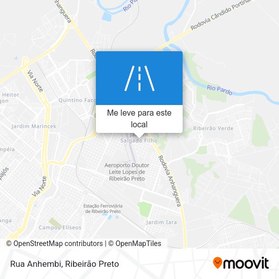 Rua Anhembi mapa