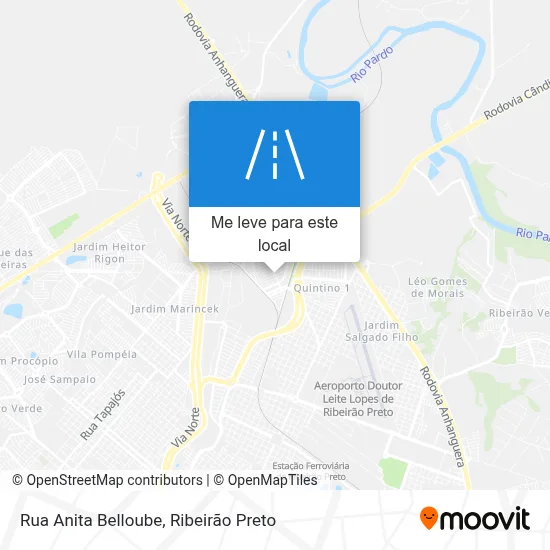 Rua Anita Belloube mapa