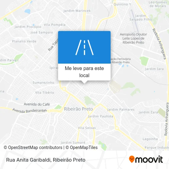 Rua Anita Garibaldi mapa
