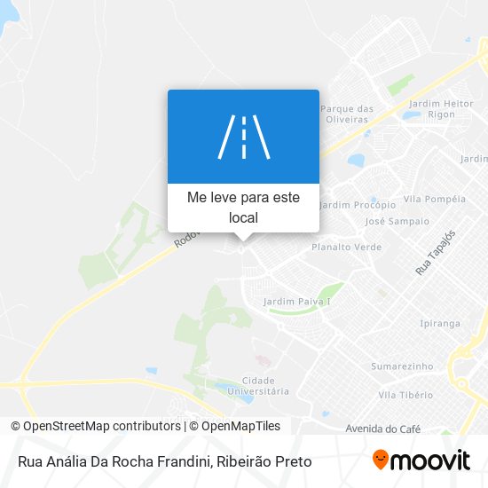 Rua Anália Da Rocha Frandini mapa