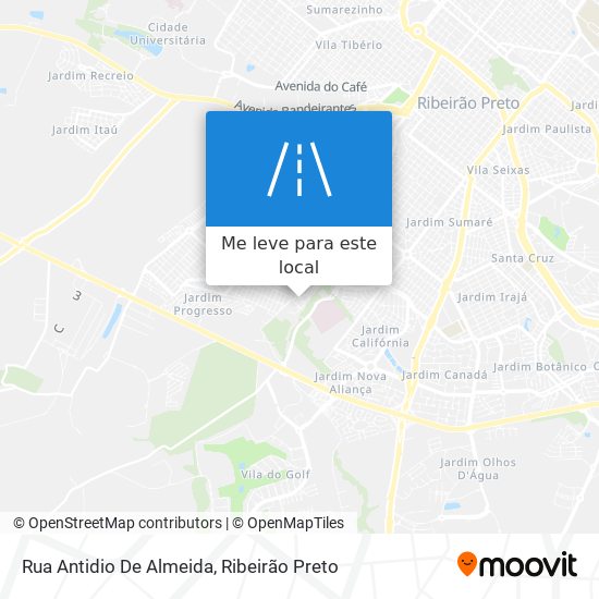 Rua Antidio De Almeida mapa