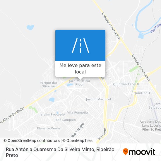 Rua Antônia Quaresma Da Silveira Minto mapa