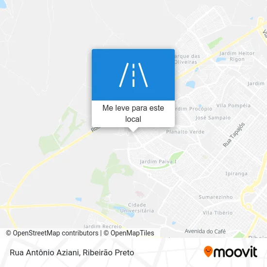 Rua Antônio Aziani mapa
