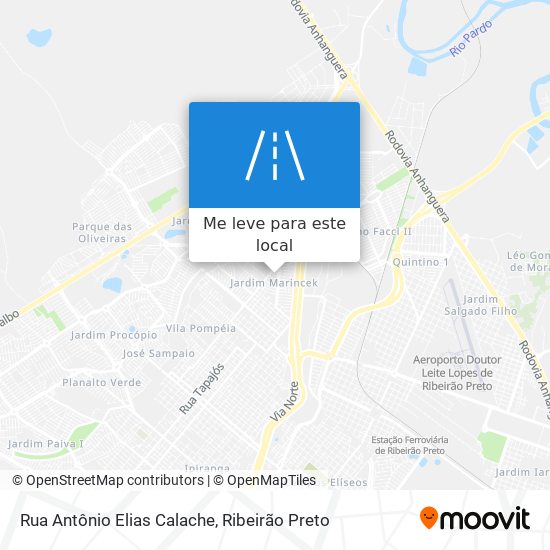 Rua Antônio Elias Calache mapa